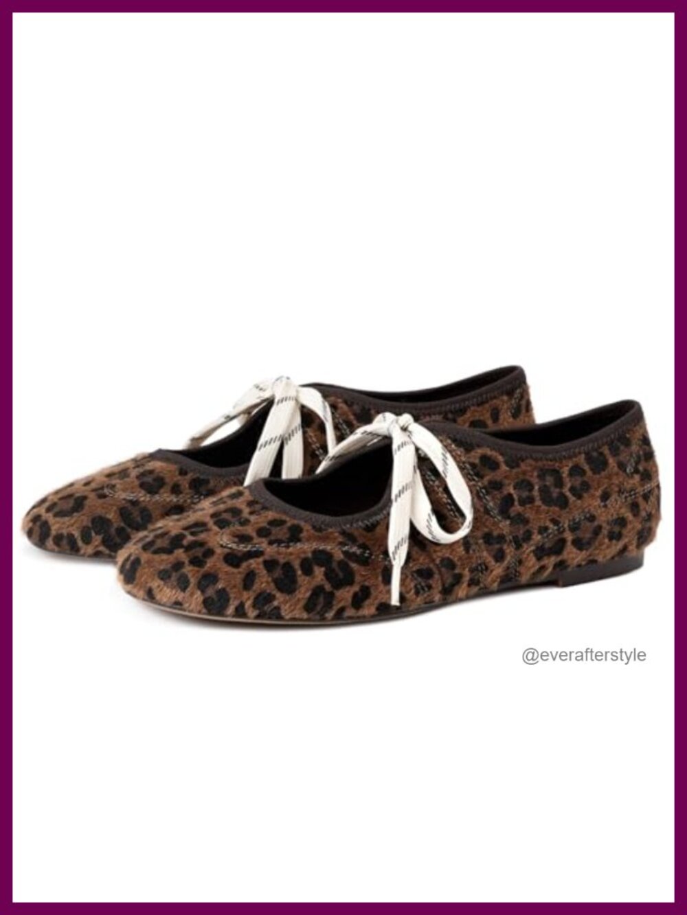 Faux Suede Lace Up Ballet Flats Round Toe Comfort Women's Shoes